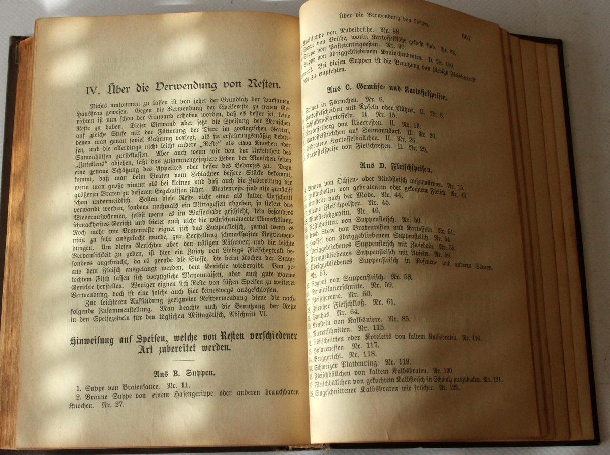 Vintage Kochbuch "Praktisches Kochbuch" von Henriette Davidis, 1898