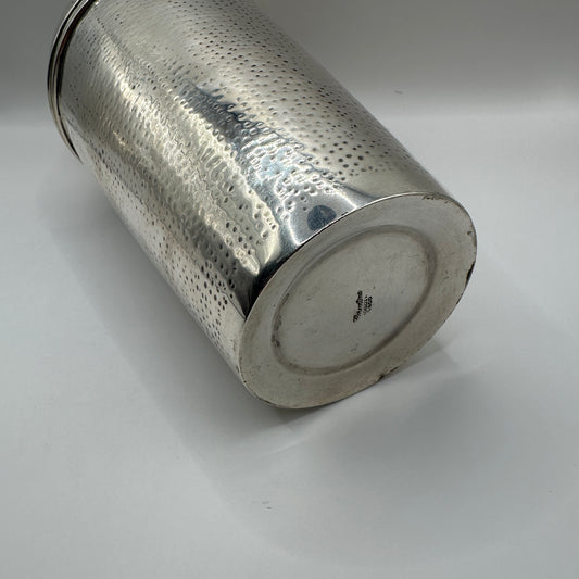 Seltener Martelé Cocktail Shaker 925er Sterling Silber handgehämmert