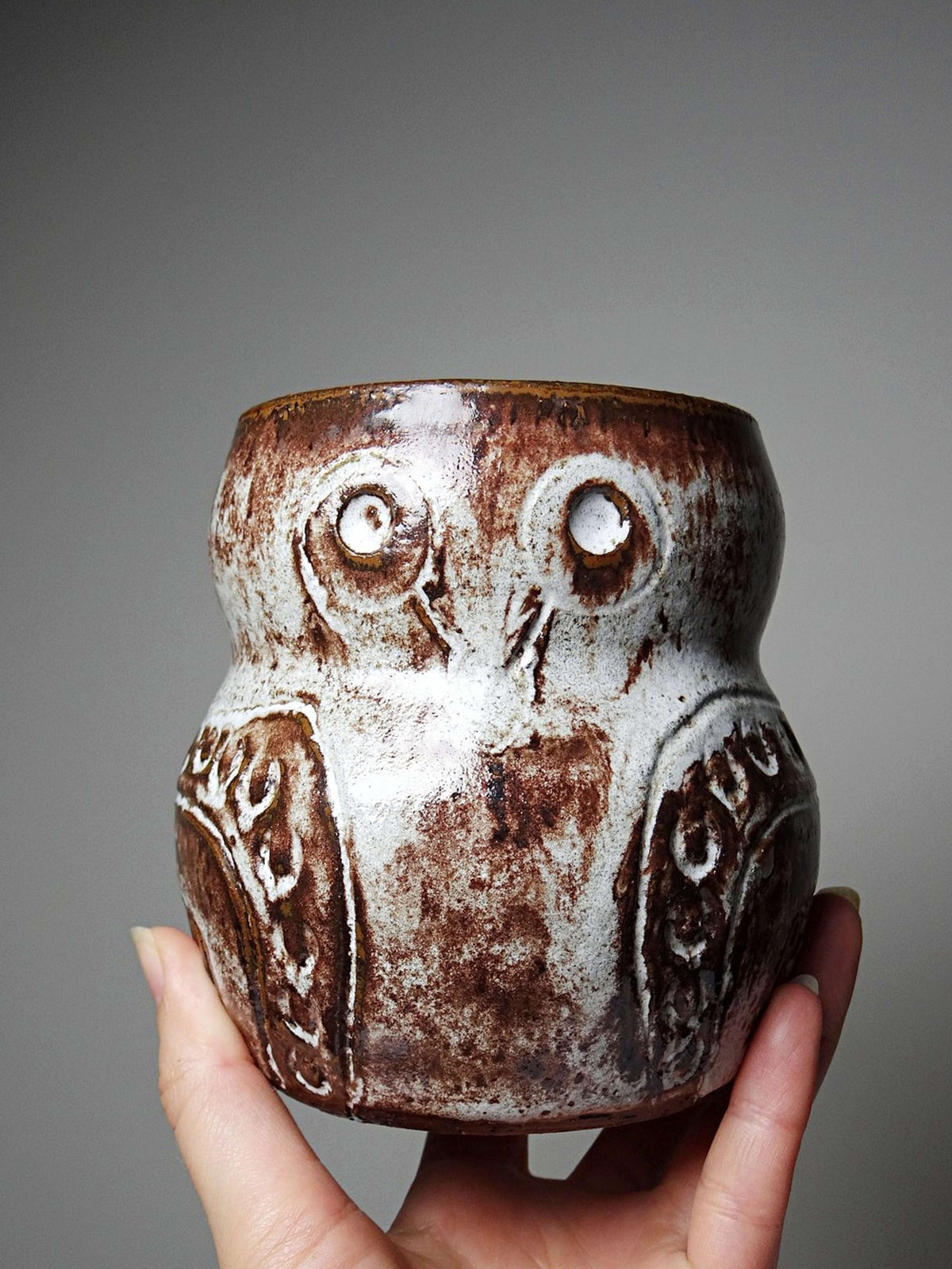 Vintage Vase "Chouette" von Alain Granet, Vallauris