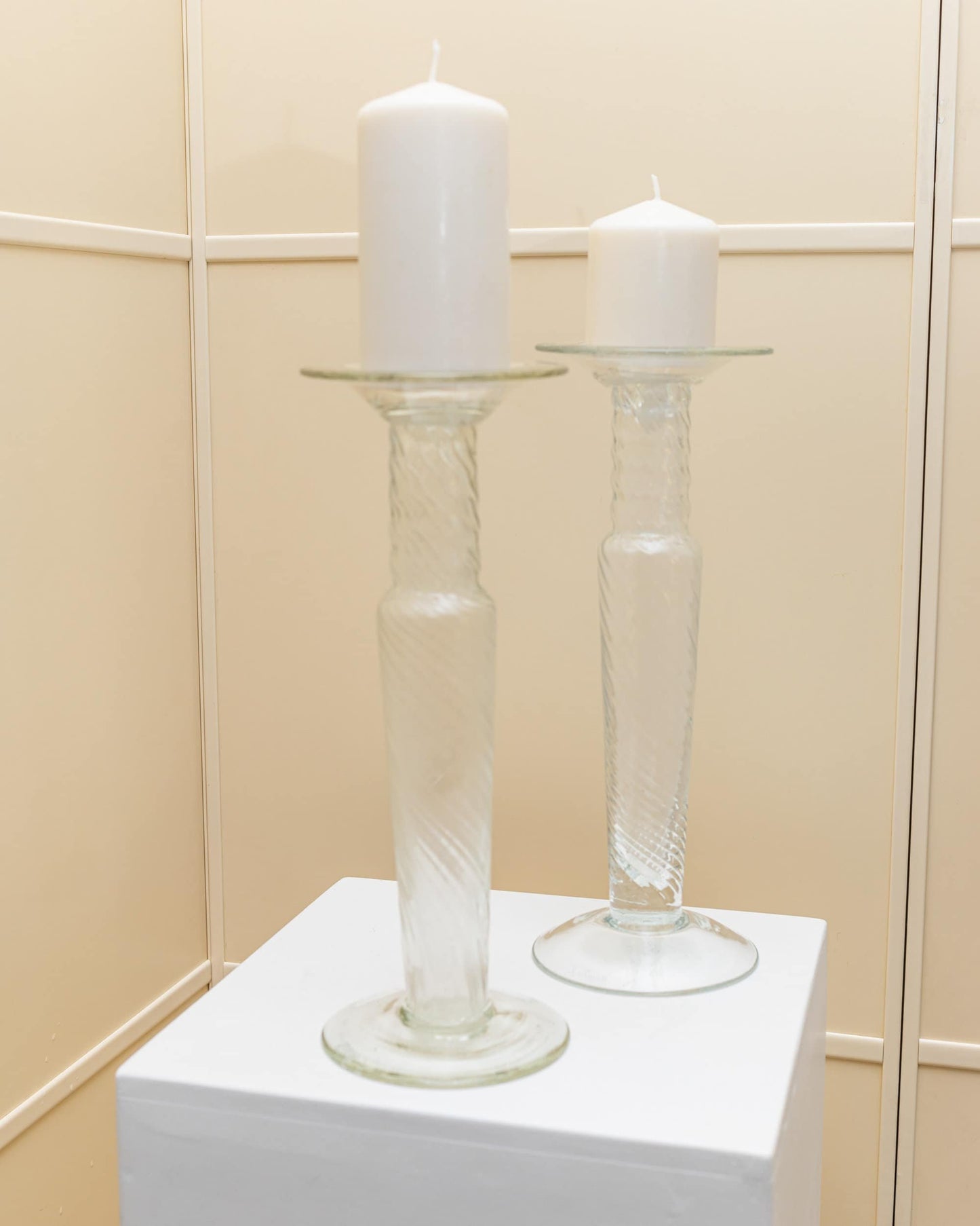 Vintage Candle Holder Murano Glass by Franco Moretti Set of 2