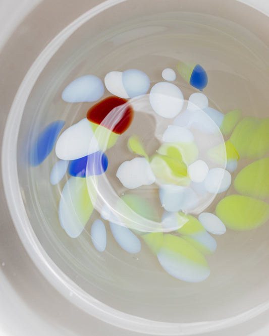 Vintage bowl Murano glass colorful 80s