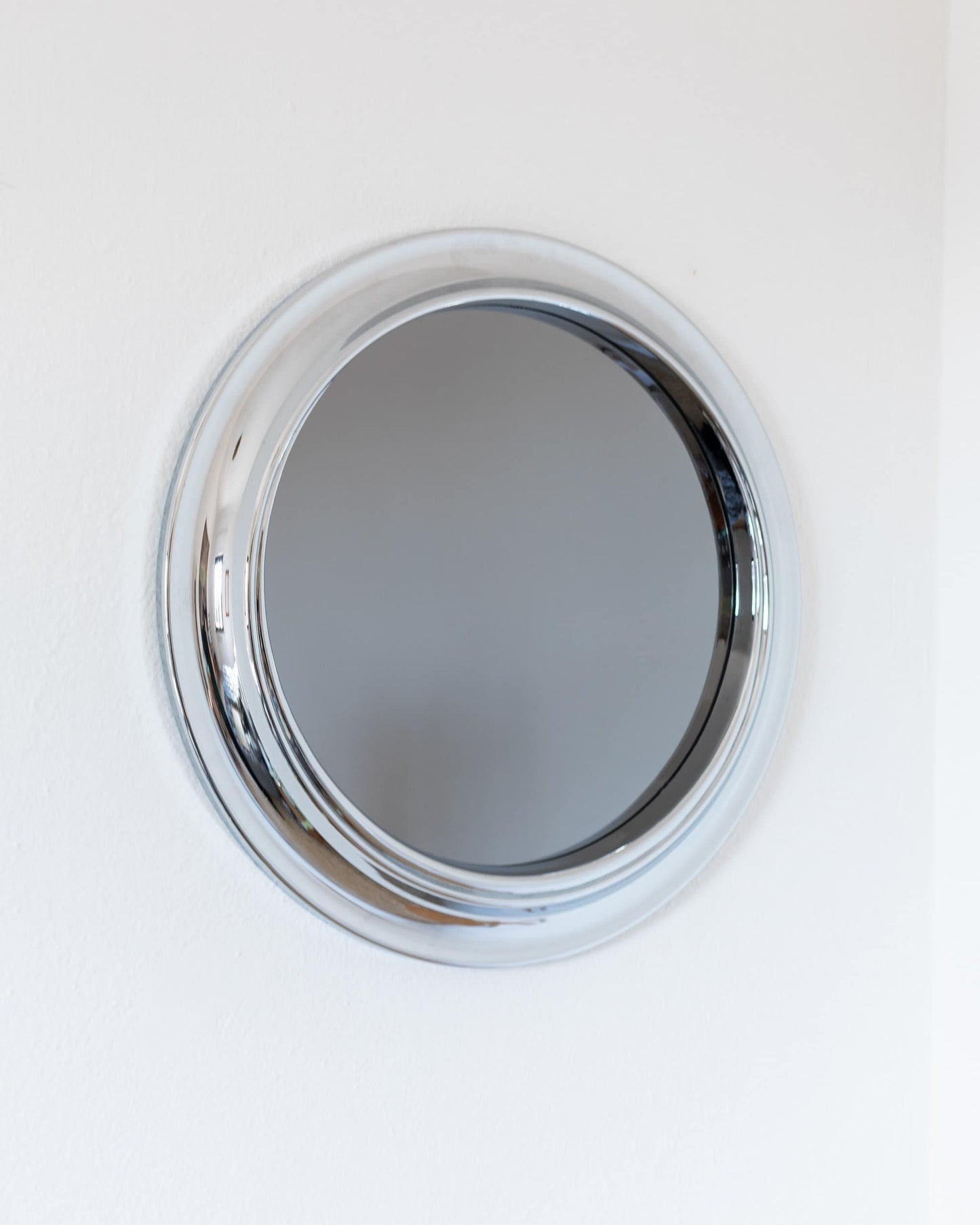 Vintage Wandspiegel Rauchglas Space Age Design Italien 1960er