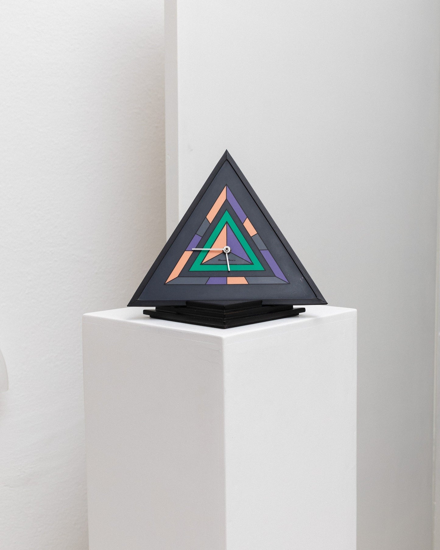 Vintage Wanduhr Pop Art von Diamantini Domeniconi bunt Memphis Style 1980er