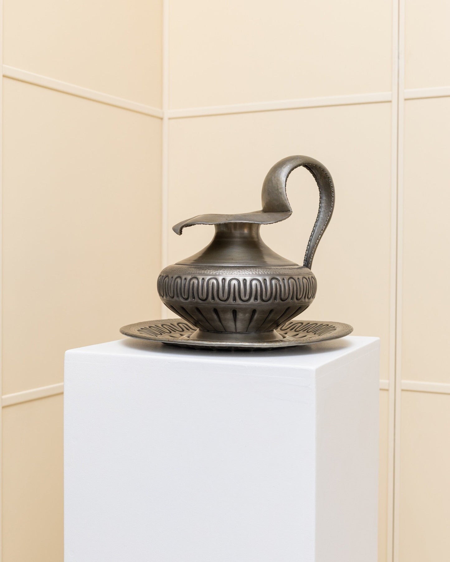 Vintage Jug Pewter by Mazzuco for Mazzuco silver Set of 2