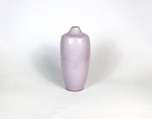 Vintage Blumenvase Keramik Flieder Handgemacht Gedreht Effektglasur 1980er 1990er