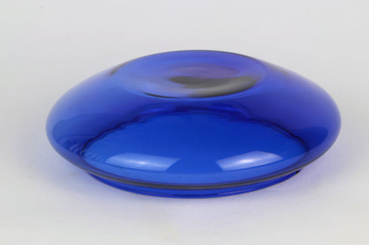 Vintage Blumenvase Kobalt Blau Glas 90er 80er