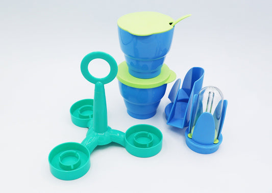 Vintage cruet Tupperware by Ettore Sottsass pastel 80s 90s