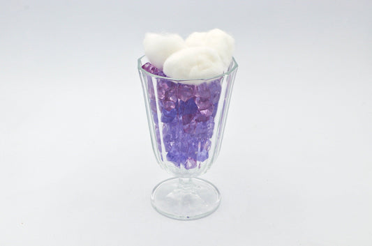 Vintage Sektglas von Baccarat Kristall transparent Art Deco Revival 80er