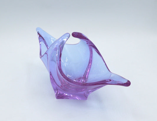 Vintage Bowl Murano Glass Alexandrite Neodymium Lilac Pink