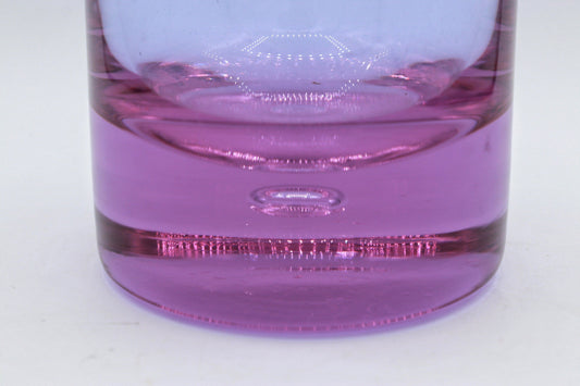 Vintage Glasvase Alexandrit Neodym von Sergio Asti für Arnolfo di Cambio Rosa