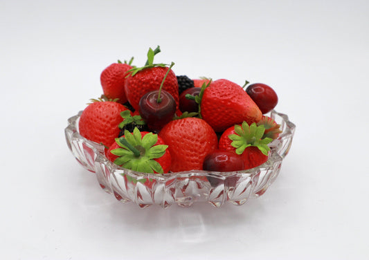 Vintage bowl Sakura cherry blossom France Art Deco Revival 1980s