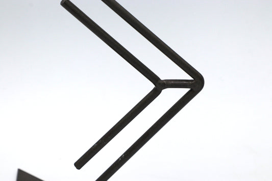 Vintage Candle Holder Zig Zag Triangle Black 80s 90s Memphis Milano