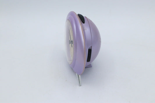 Vintage Alarm Clock Lilac Postmodern by Memphis Milano Space Age Design
