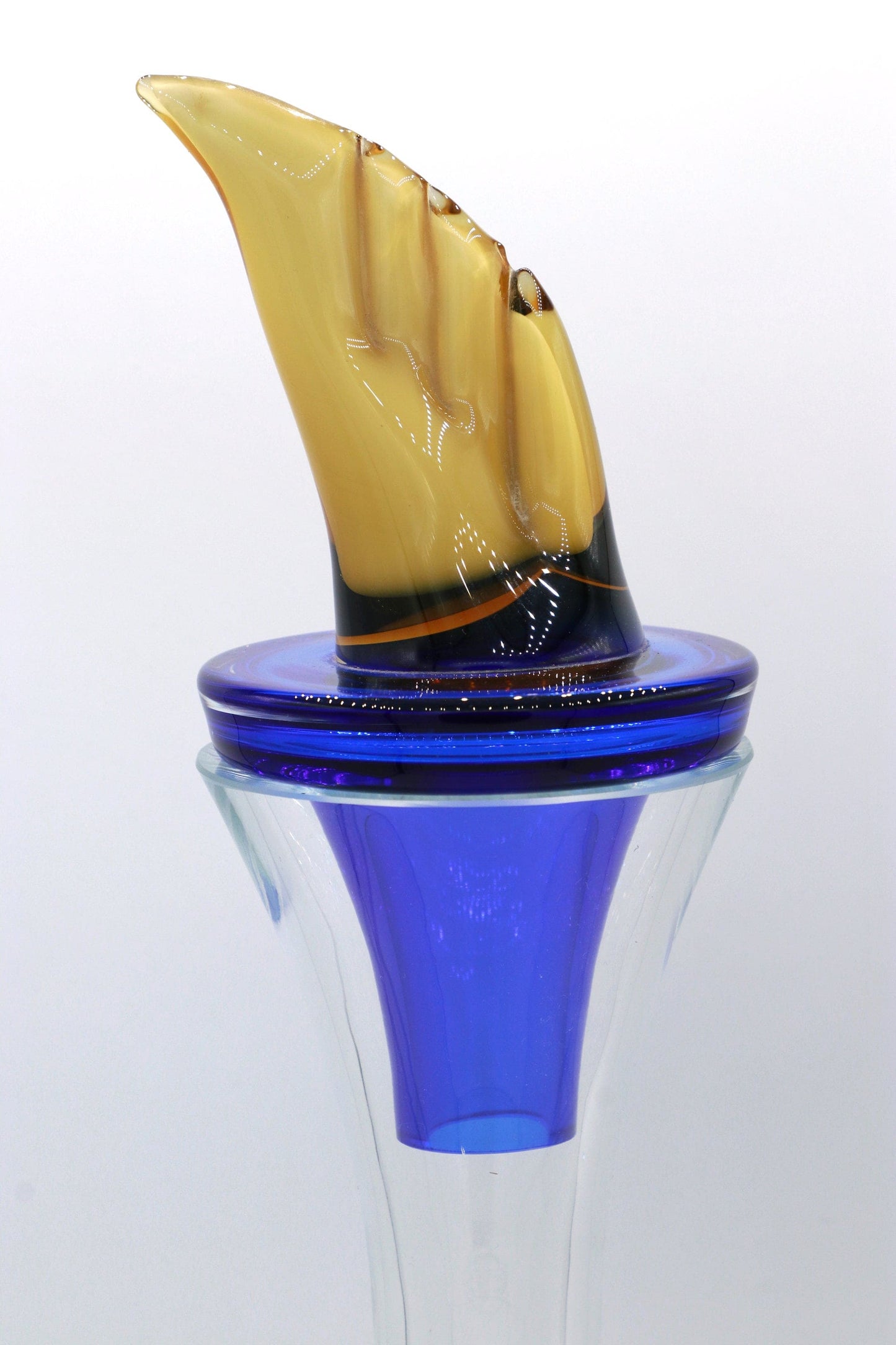 Vintage carafe Ajeto glass cobalt blue from Ajeto