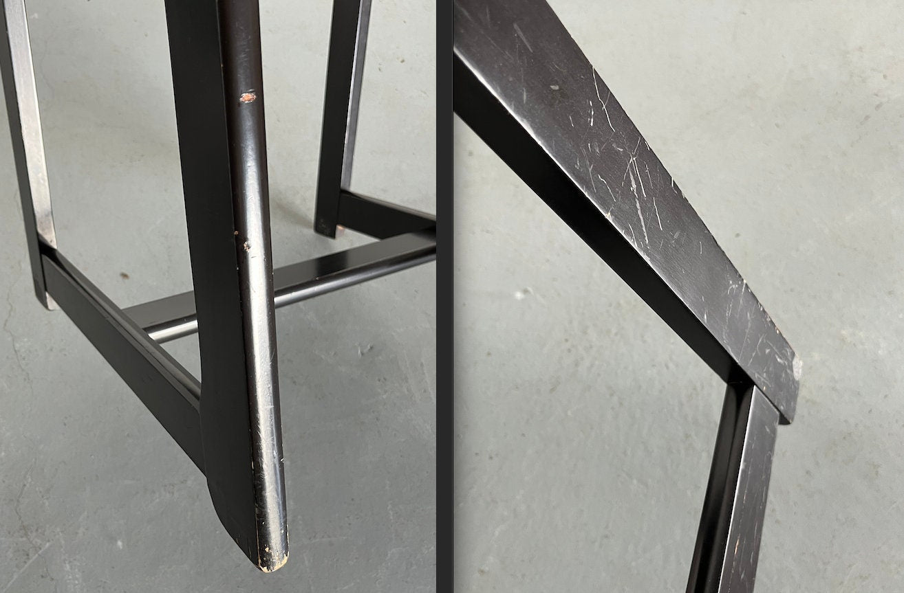 Vintage Esszimmerstuhl Massivholz im Stil von Willy Rizzo für Mario Sabot Set von 6