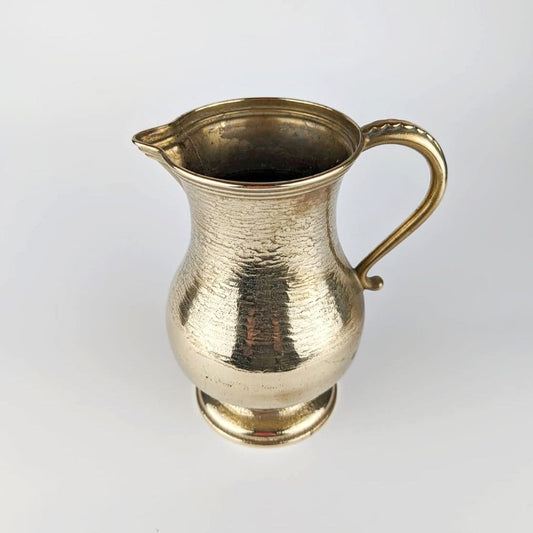 Vintage Vase Messing von Mid Century Gold Karaffe Deko