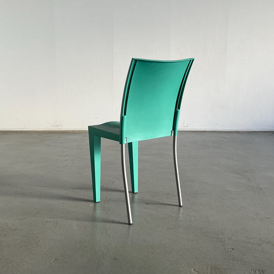 Vintage chair Miss Global by Philippe Starck for Kartell blue 1990s