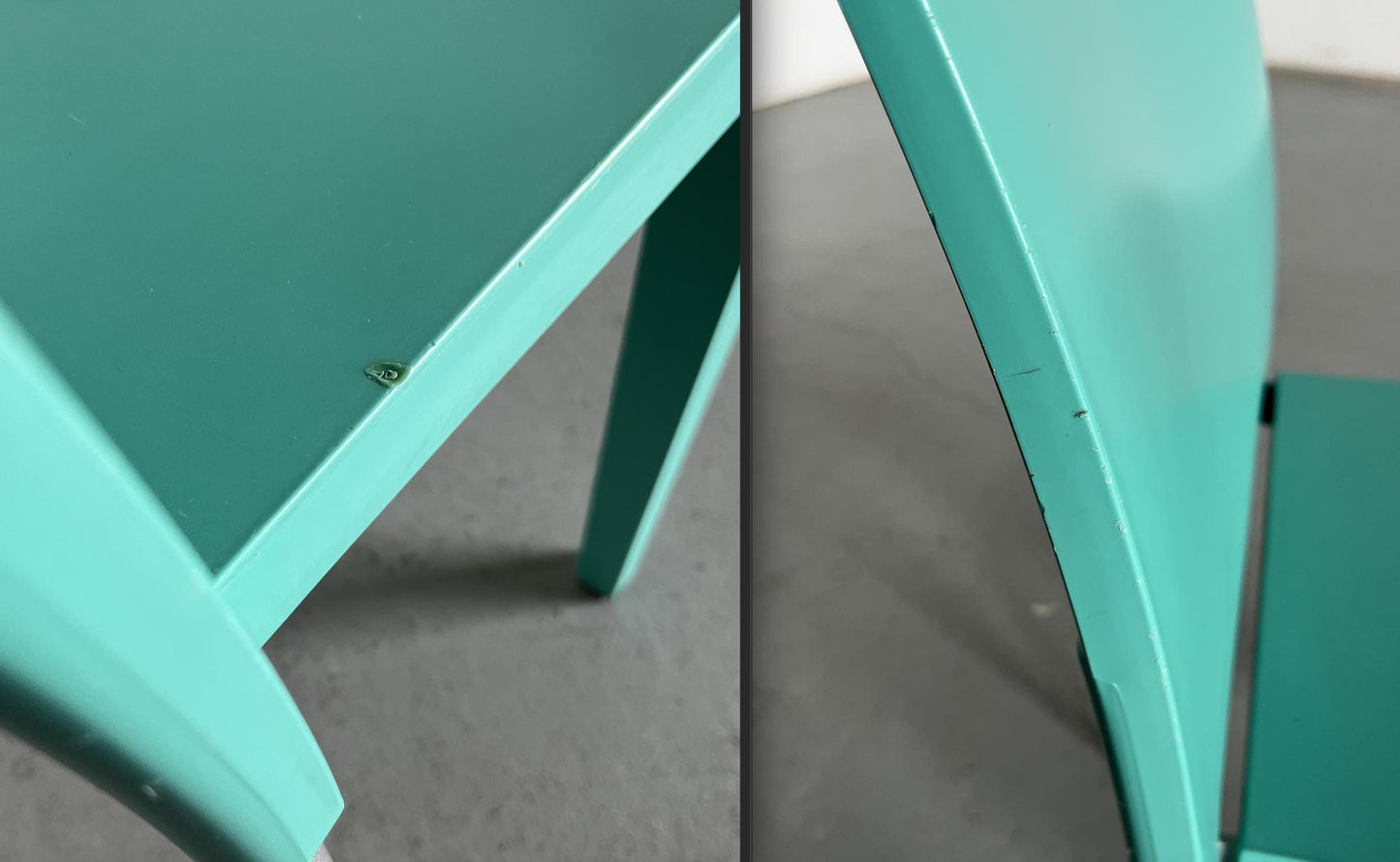 Vintage chair Miss Global by Philippe Starck for Kartell blue 1990s