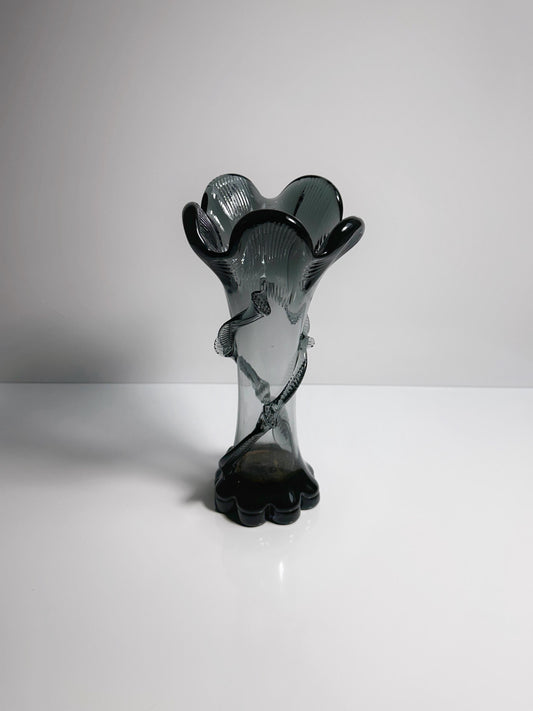 Vintage Jugendstil Glasvase Franz Welz Böhmen Art Nouveau 1900 1910