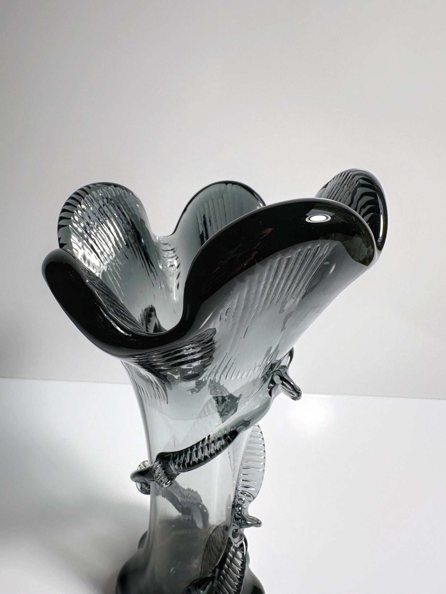 Vintage Jugendstil Glasvase Franz Welz Böhmen Art Nouveau 1900 1910