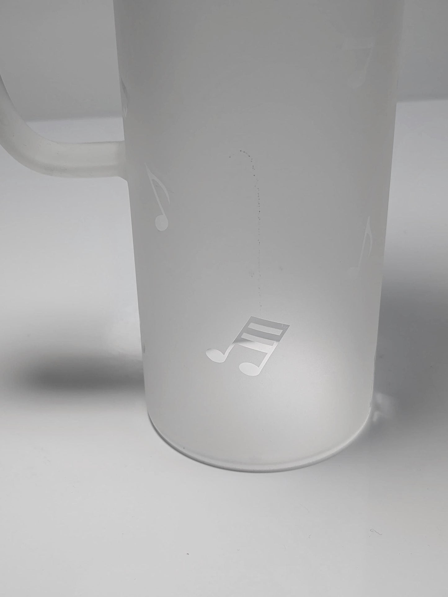 Carafe Vintage Notes de Musique Verre Années 80 90