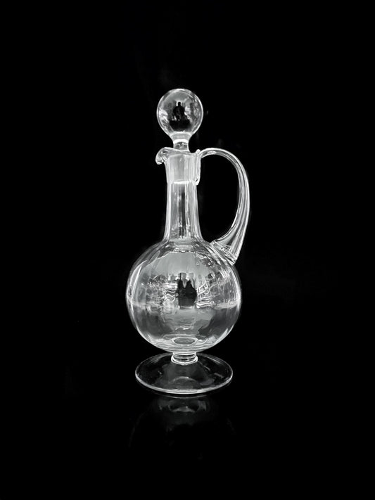 Vintage Karaffe Murano Glas Swirl 1950er