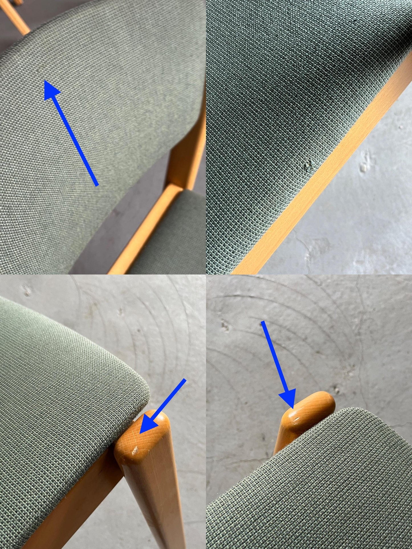 Chaise de salle à manger vintage par Wiesner Hager vert clair années 1980 1 sur 15