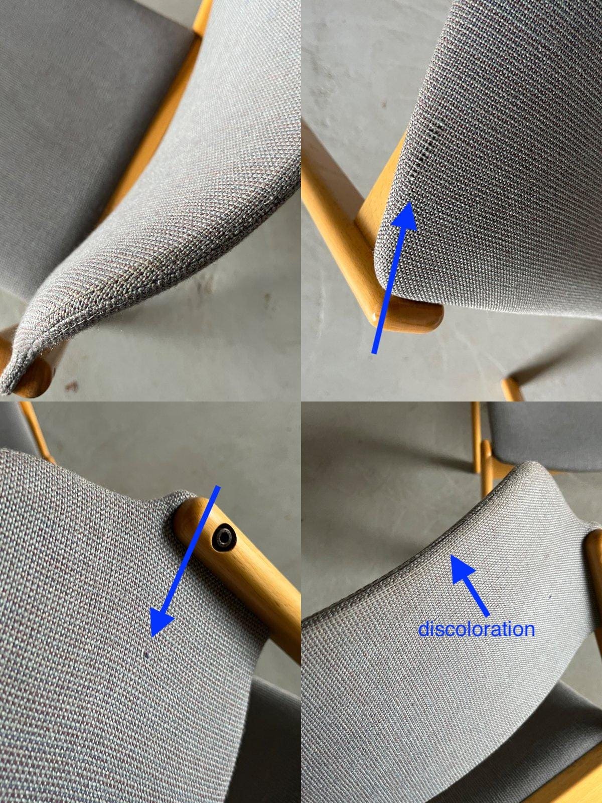 Chaise de salle à manger vintage par Wiesner Hager en bois bleu clair, lot de 2