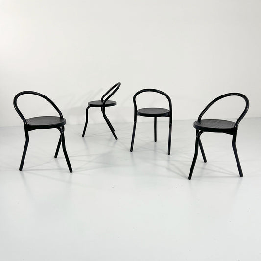 Set of 4 vintage chairs, 1980s