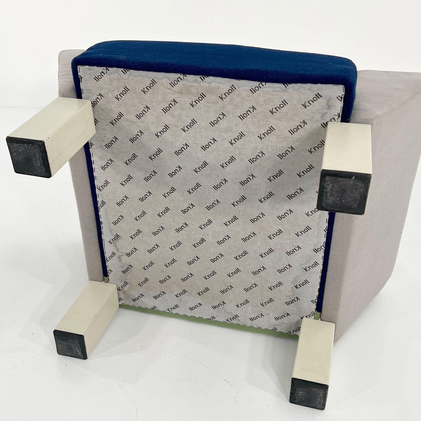 Fauteuil vintage Westside d'Ettore Sottsass pour Knoll bleu