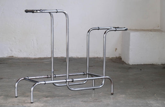 Vintage plant stand Bauhaus by MetallBauhaus chrome-plated