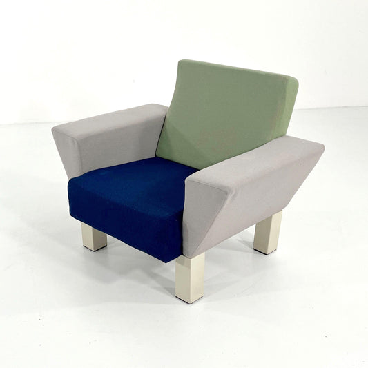 Vintage Westside Sessel von Ettore Sottsass für Knoll blau