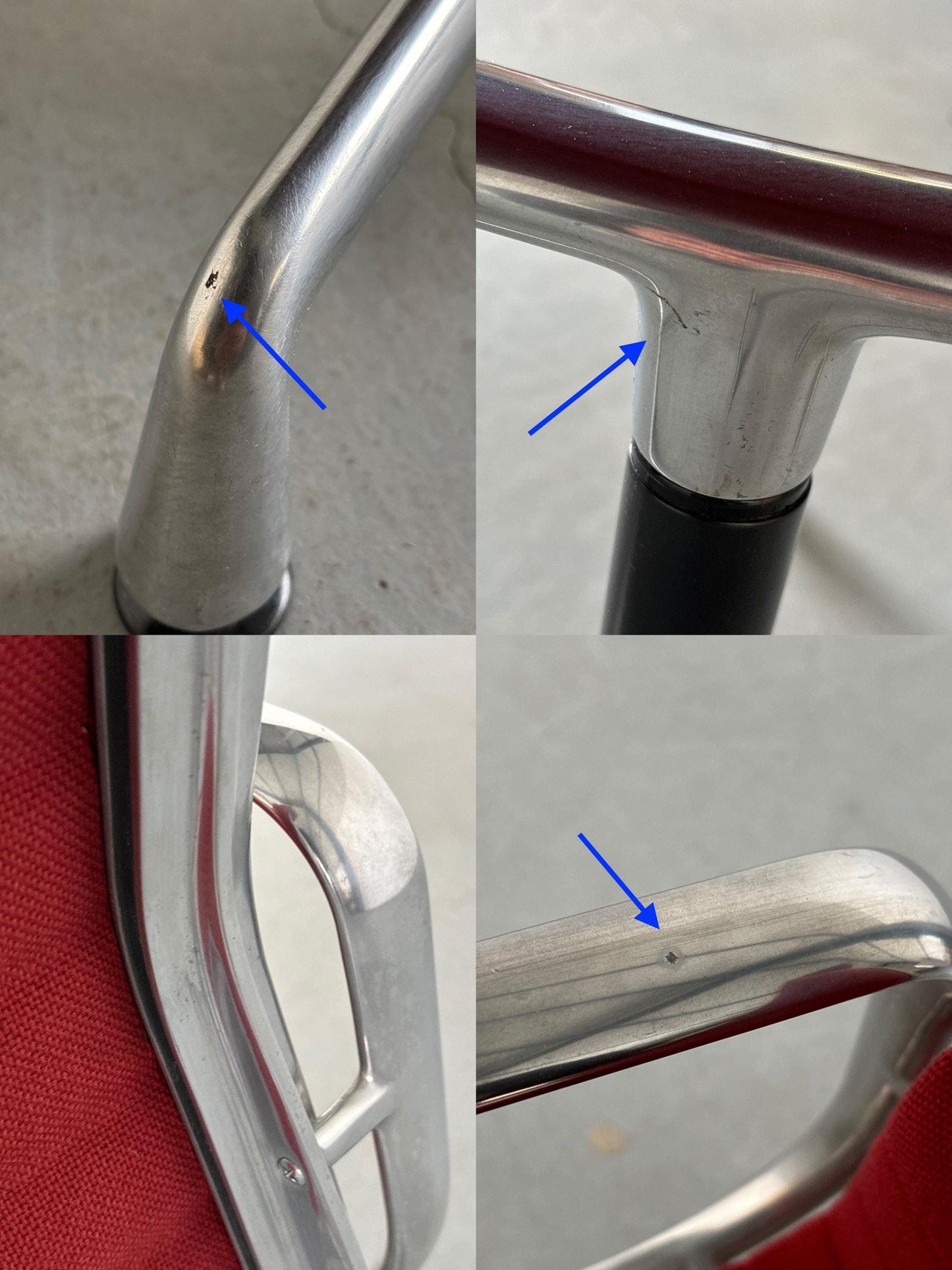 Vintage Eames 'EA107' Bürostuhl von Vitra Rot 1990er 1 von 2