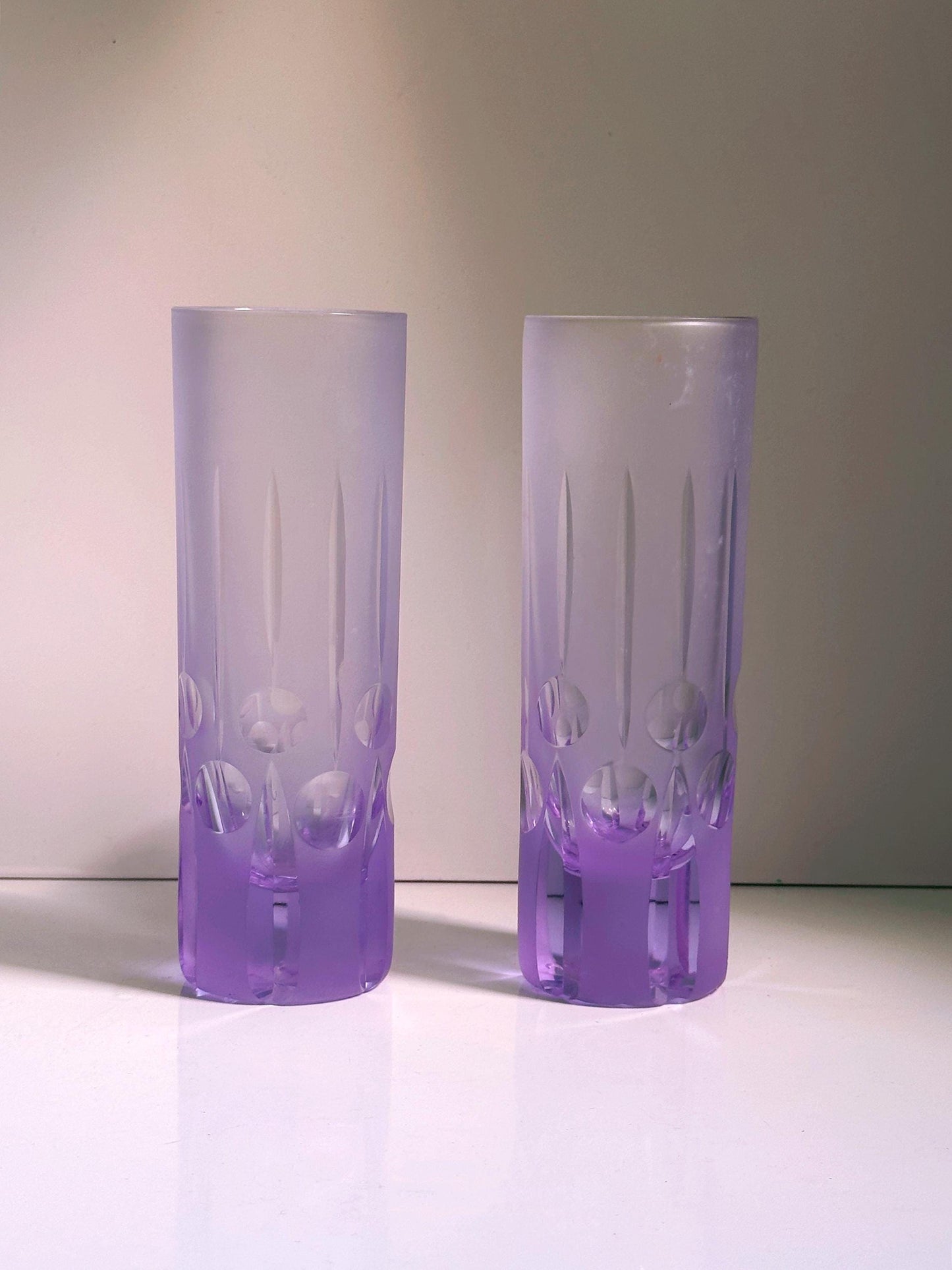 Vintage Longdrinkglas Alexandritglas von Sergio Asti für Arnolfo di Cambio 70er 60er