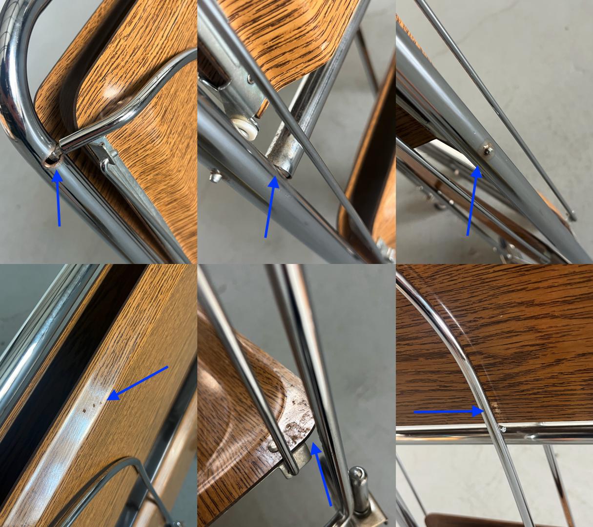 Vintage Servierwagen Dinett-Stil von Bremshey+Co 1970er