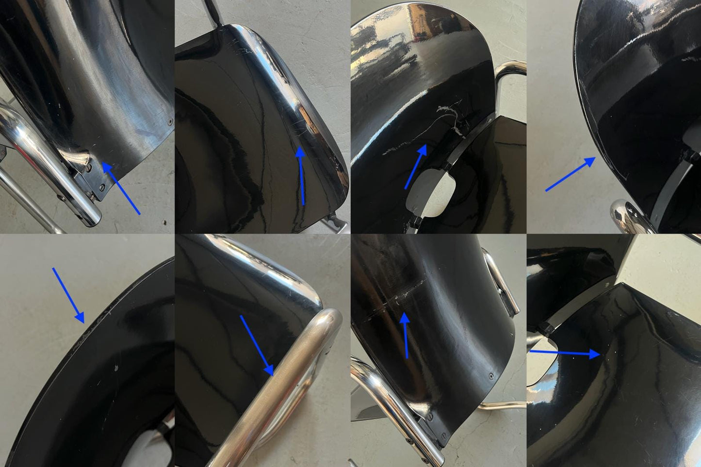 Vintage Dialogo Dessau Freischwinger von Afra und Tobia Scarpa für B&B Italia Set von 4