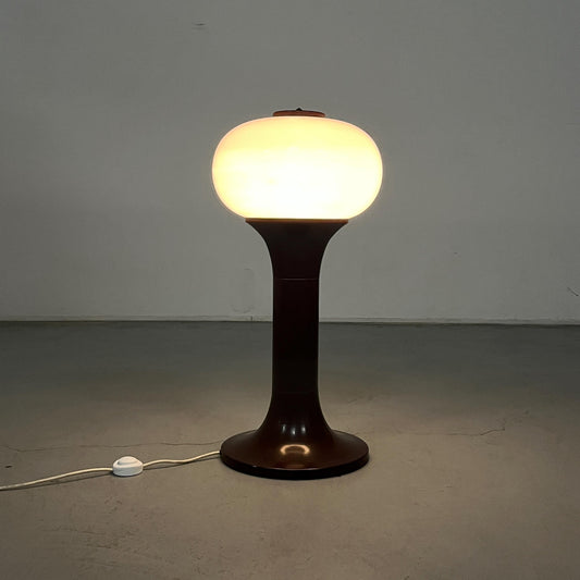 Vintage Stehlampe Mid-Century Modern Dunkelbraun
