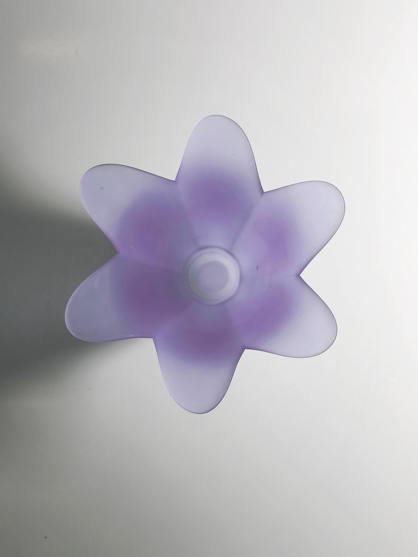 Vintage Fußschale Alexandritglas von Partylite, Farbwechsel je nach Licht, 80er, 18cm hoch