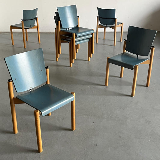 Vintage Postmodern Modell 2400 Stapelstuhl von Team AG Form für Kusch+Co