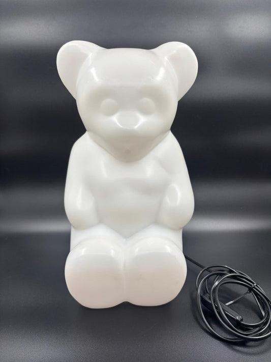 Vintage Tischlampe Der Sitz Bärenlampe von Lumibar weiß