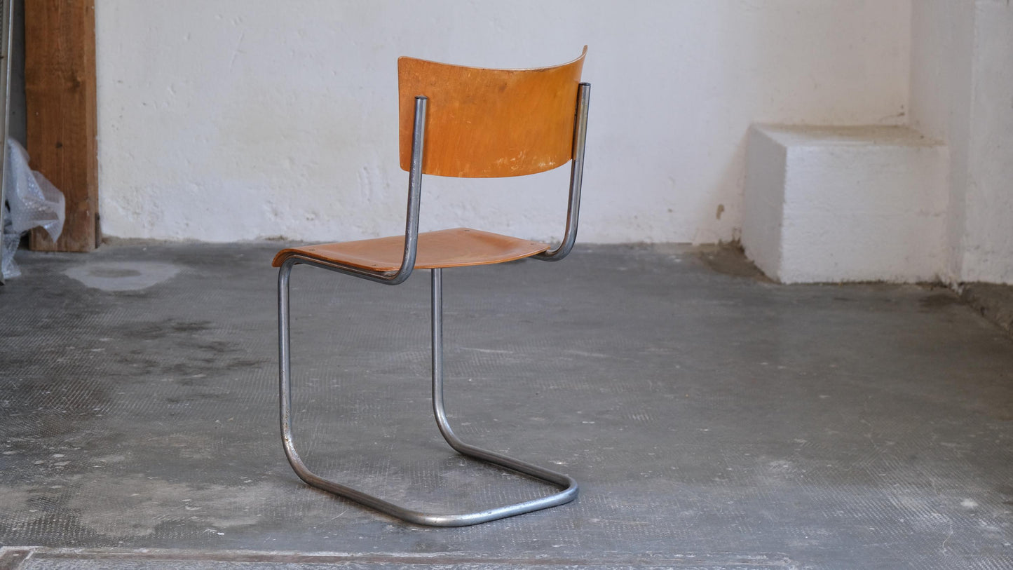 Vintage Freischwinger Stuhl S 43 von Bauhaus