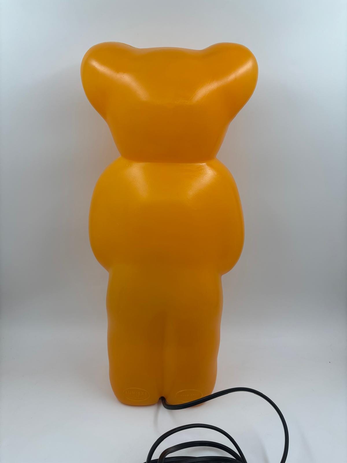 Vintage Tischlampe Der Stehende von Lumibar gelb Bärenform