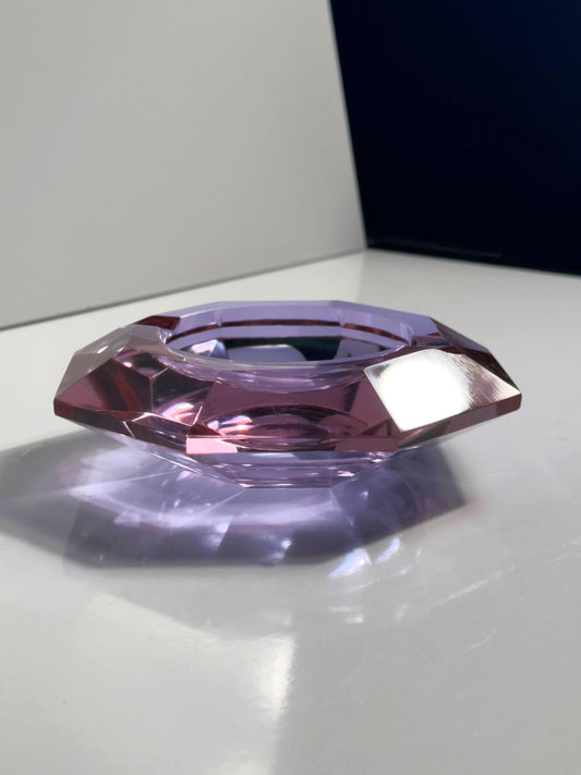 Vintage Aschenbecher Alexandrit Glas von Cesare Toso für Fratelli Toso Prisma