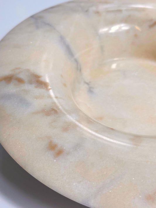 Vintage Schale aus Alabaster von Italien