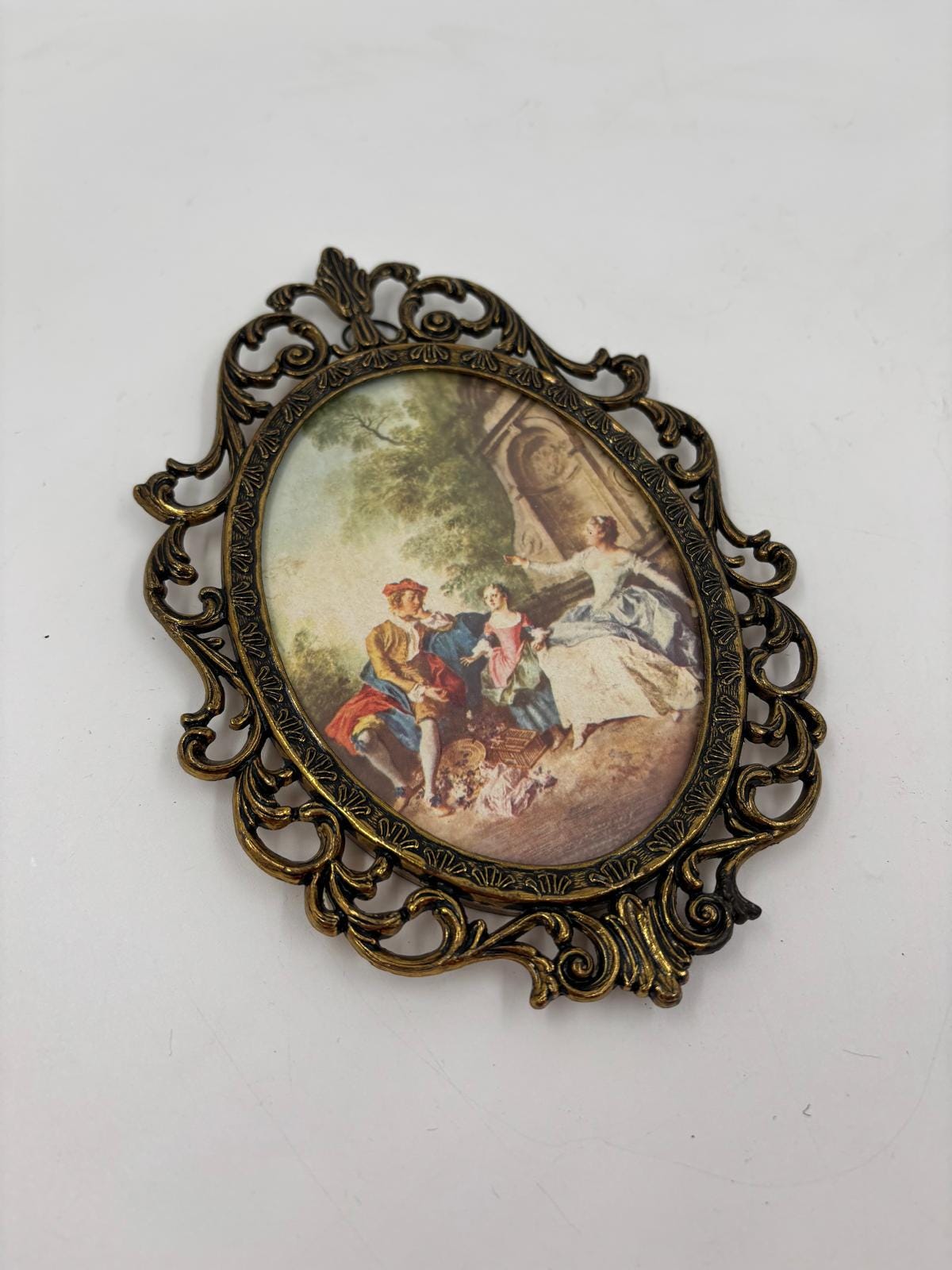 Vintage Bilderrahmen Set von 2 aus Messingguss