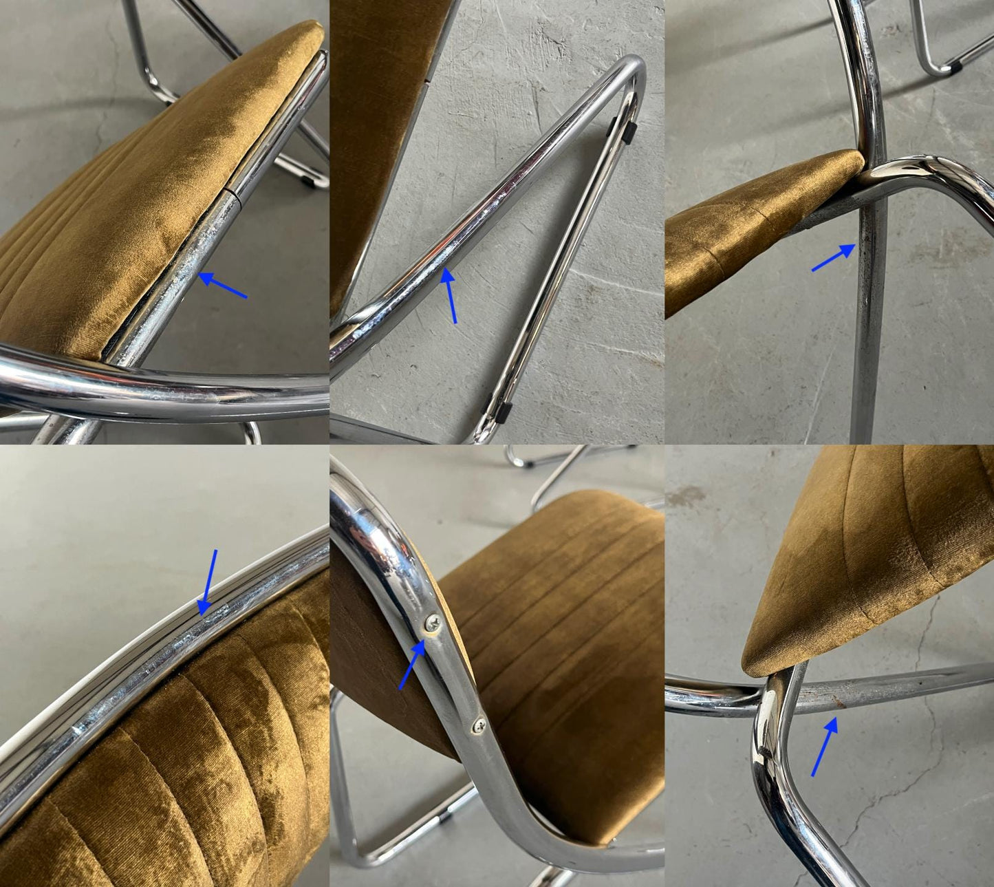 Vintage Freischwinger Esszimmerstuhl in Grün von 1970er Jahre, pro Stück, Italien