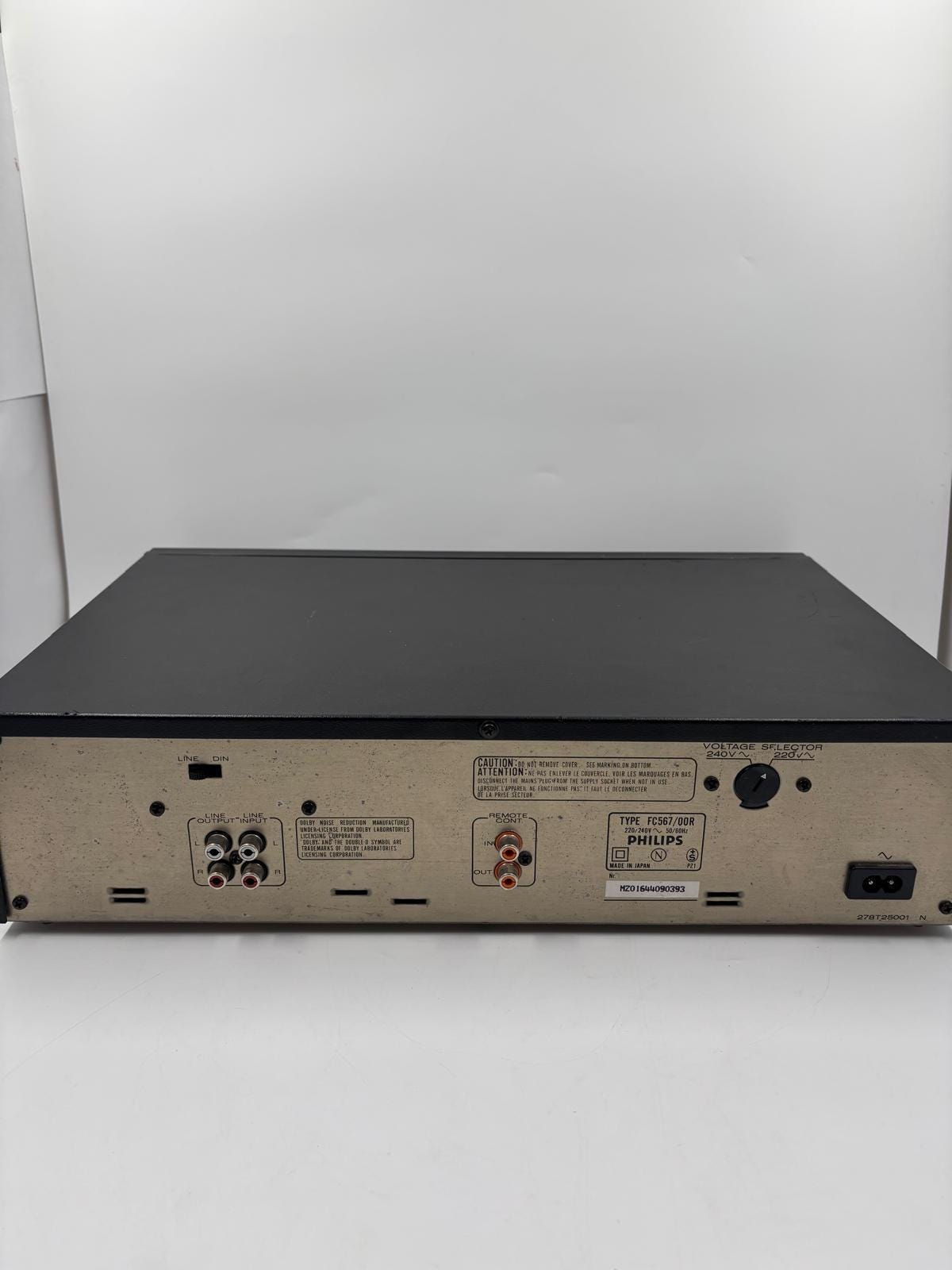 Vintage Kassettendeck FC567 von Philips Dual Logic Auto Reverse