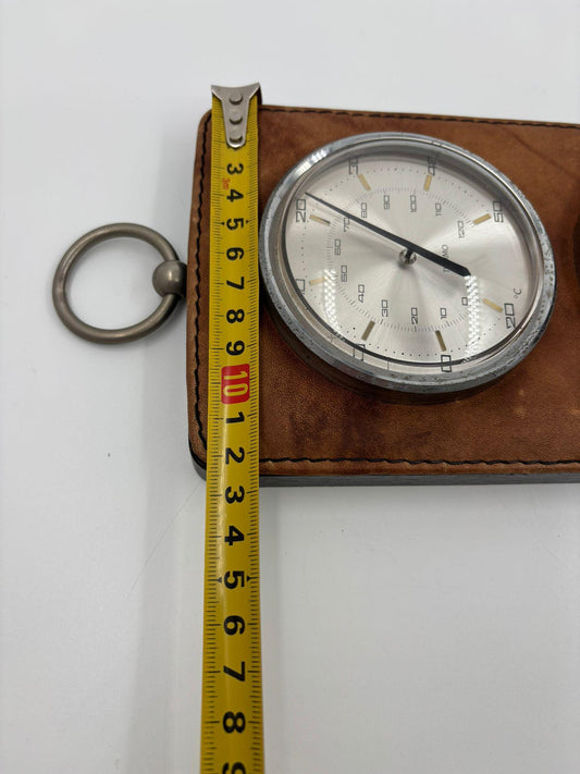 Vintage Wetterstation FYGIO auf Kunstlederplatte von FYGIO