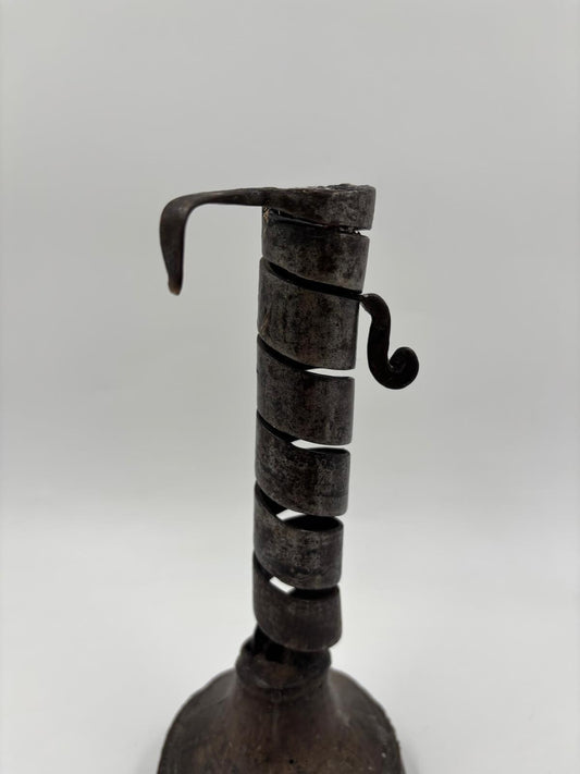 Vintage Kerzenhalter Rat de Cave von Bouillot aus Eisen und Holz