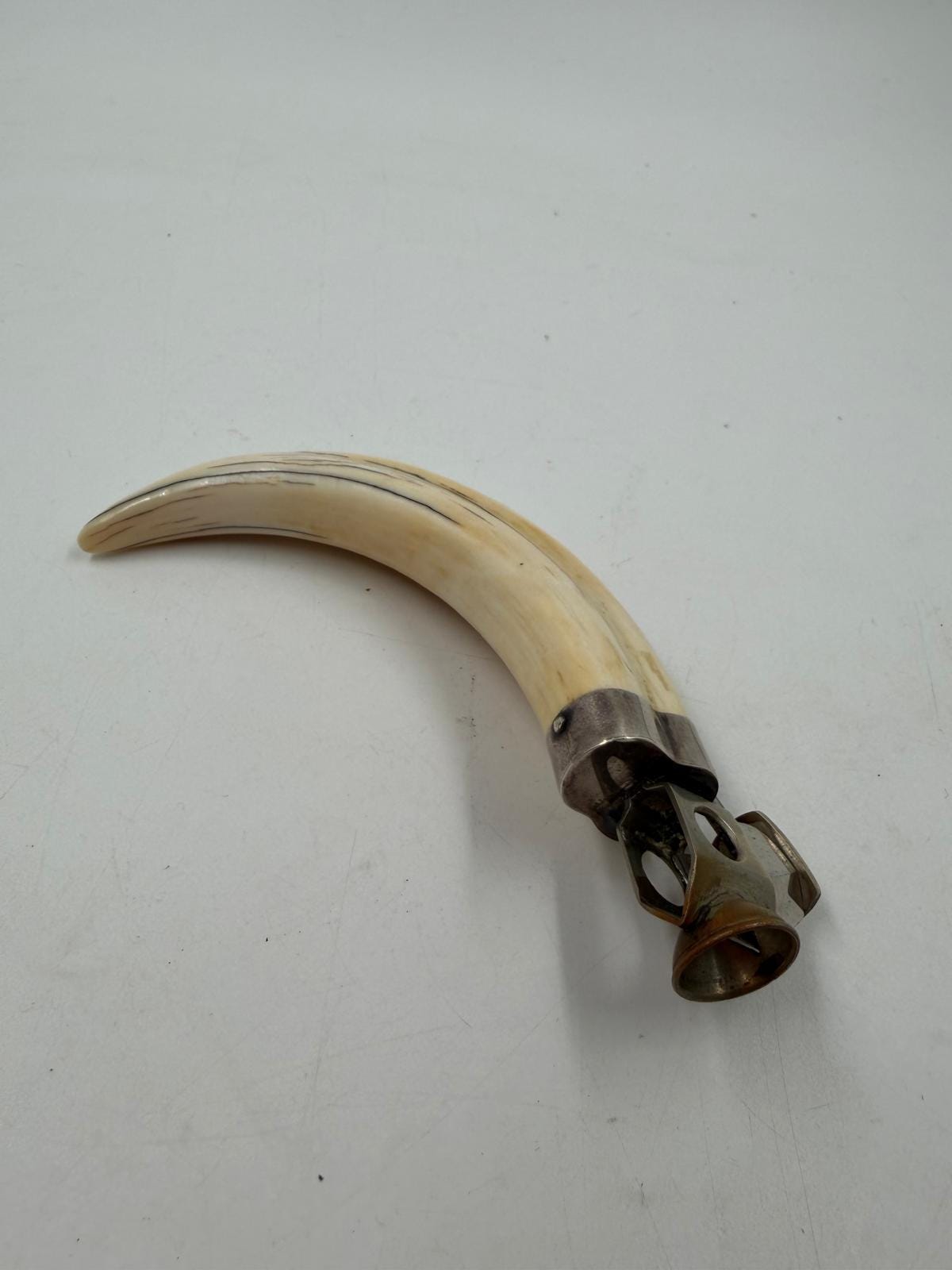 Vintage Zigarrenschneider mit Eberhorn-Griff seltenes Sammlerstück